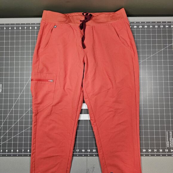 Figs Technical Collection Scrub Pants Womens Medium Zamora Jogger Orange W18SW - Picture 1 of 15